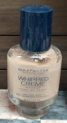 1.2 oz Max Factor International Whipped Creme makeup 321 Fair Ivory (Warm 1) NOS