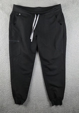 FIGS Zamora Pants Womens XL Black Scrub Jogger Style W18SW2005 Nurse