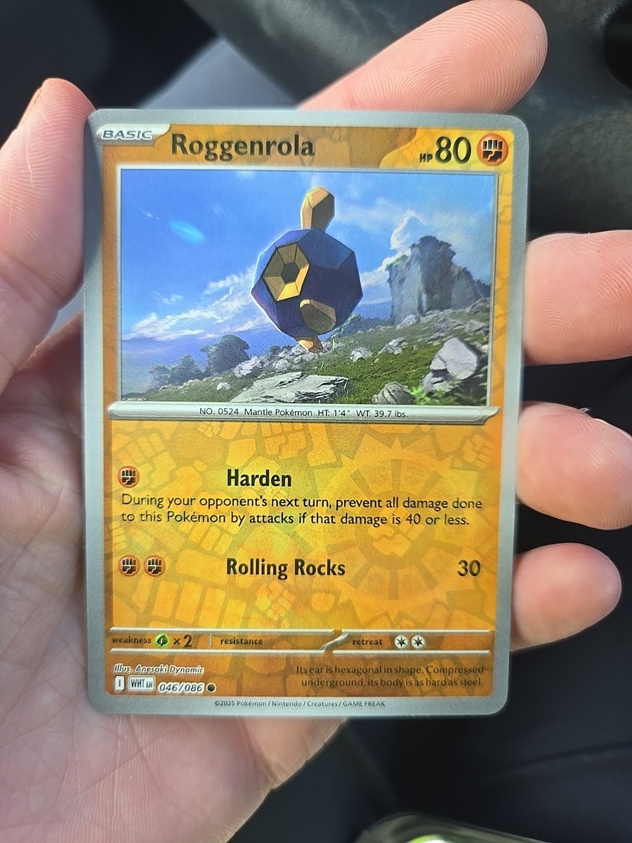Roggenrola 046/086 Sv: White Flare Reverse Holo Roggenrola 046/086 Sv: White Flare Reverse Holo
