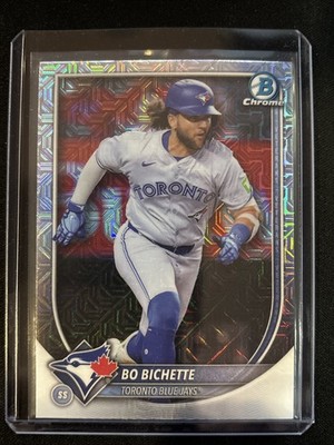  Bo Bichette 2025 Bowman Chrome Mega Box #92 Mojo Refractor Blue Jays