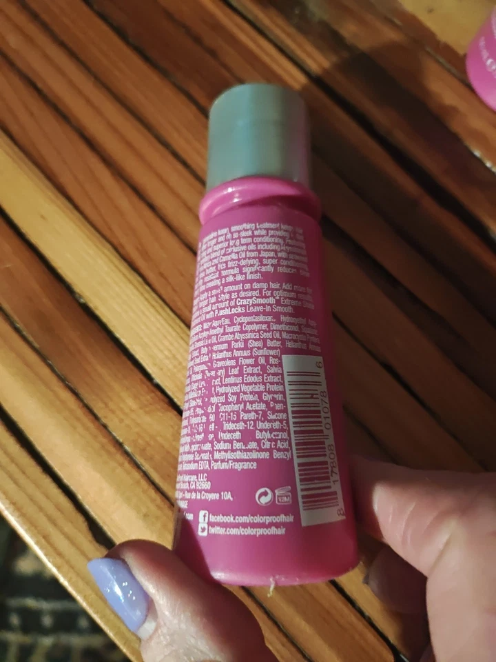 COLORPROOF - CRAZY SMOOTH - ANTI FRIZZ SHAMPOO - EVOLVED COLOR CARE - 2 OZ - NEW - Image 2 of 2