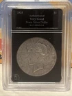 1925 US Peace Silver Dollar $1 Authenticated Very Good Bradford Slab