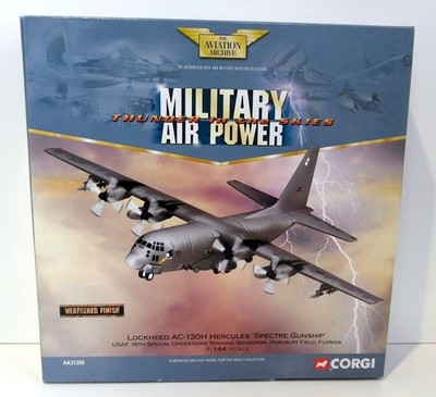 Corgi 1/144 Scale diecast AA31306 Lockheed AC-130H Hercules Spectre Gunship 1990