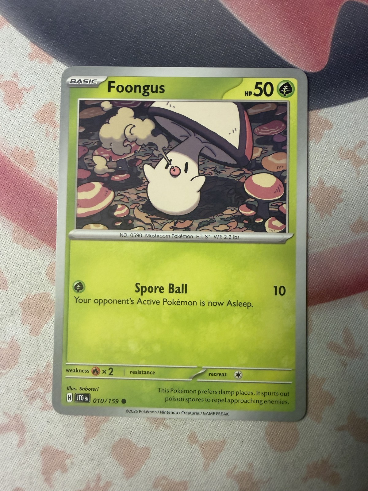 Foongus Common SV09: Journey Together 010/159 NM English