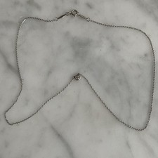 Tiffany & Co. Necklace Elsa Peretti Diamonds by the Yard Pendant in Silver .05ct