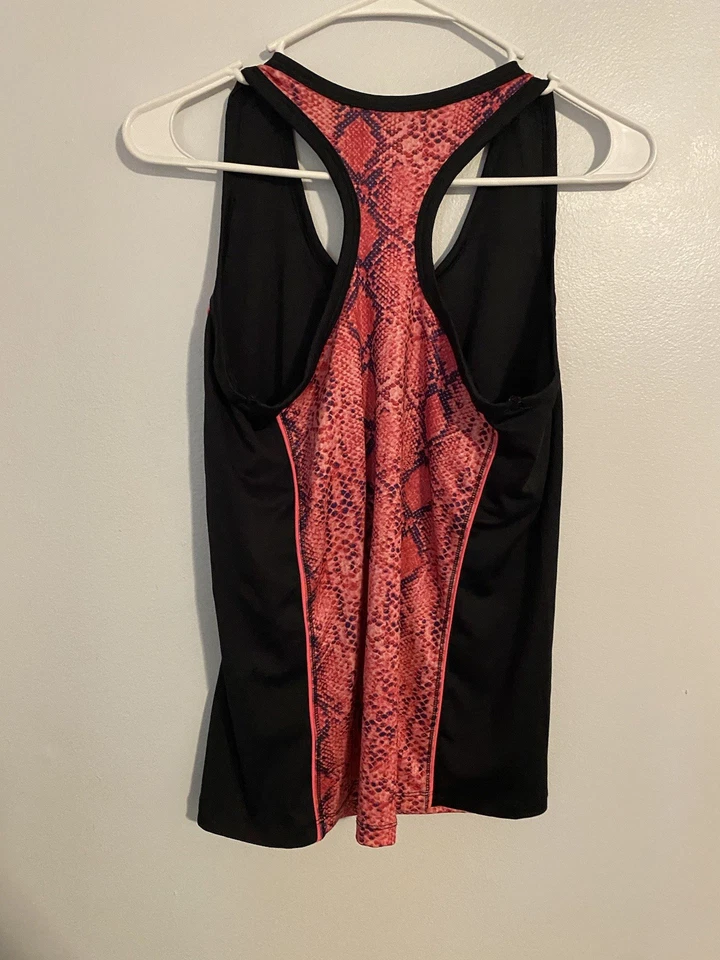 Hard Candy Sport Athletic Tank Juniors Grande 11-13 Racer Back Preto Rosa AA - Imagem 4 de 4