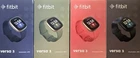 Fitbit Versa 3 Health Fitness Smartwatch with GPS Heart Rate Pink/Black/Green N
