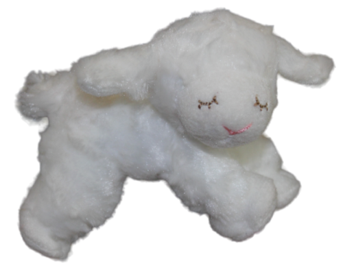 Baby Gund Winky White Lamb Sheep Rattle Plush Stuffed Animal Baby Soft Toy 5" - Picture 1 of 4