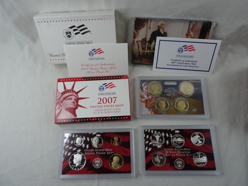 1999-2008 US Mint Silver S Proof Sets w/ State Quarters US Mint Box & COA OGP - Picture 11 of 12
