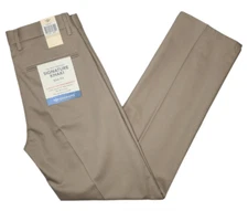 Dockers #11469 NEW Men's Flat Front Slim Fit Signature Khaki Pants MSRP $62