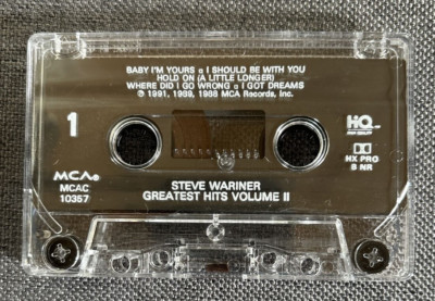 Steve Warner - Greatest Hits Vol II Cassette Tape 1991 Tape Only