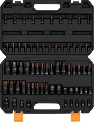 66-Piece Torx Bit & Hex Bit Socket Set: Premium CR-V & S2 Alloy Steel, Star