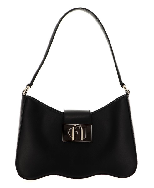 Furla 1927 Shoulder Bag Wave S Schultertasche Tasche Nero Schwarz Neu-image