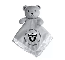 MasterPieces NFL Raiders Baby Fanatic Security Bear Gray New
