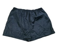 Vintage Hanes Her Way Women's XL Shorts Nylon Black Skater Gym High Waist Mom