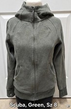 Lululemon Scuba Hoodie Light Cotton Fleece, Heathered Camo Green, Size 8