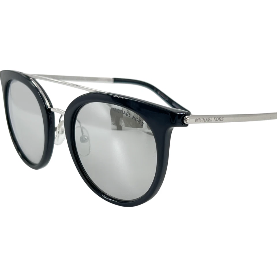 Gafas de sol Michael Kors MK2056 de plástico para mujer 32716G negras 50-21 plateadas espejo Foto 2 de 4