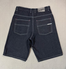 South Pole Vtg Y2K Blue Denim Baggy Skate Jeans Shorts Jorts Hip Hop -36