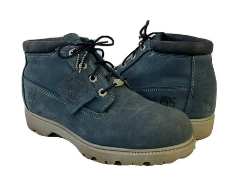 Timberland Uomo 10M Blu Stivaletti in pelle e pelle scamosciata | eBay
