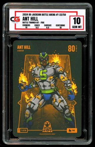 2024 Bo Jackson Battle Arena FIRE T-22/50 Ant Hill Anthony Edwards ~ CG 10 GEM