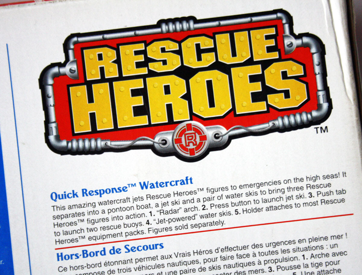 RARE 1998 FISHER PRICE RESCUE HEROES QUICK RESPONCE WATERCRAFT NEW