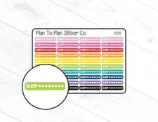 2035~~Sleep Tracker Planner Stickers.