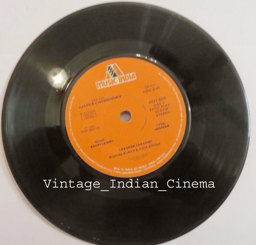Justice Chaudhury 1983 Jeetendra Asha Bollywood Rare Vinyl Ep 7" Record 2221696 - Picture 3 of 4