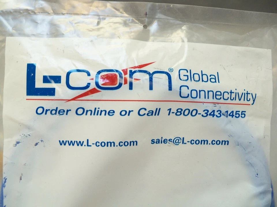L-com TRD815SPL-3 Cat5E Plenum Ethernet Cable RJ45 3 ft MIL Spec Lot of 2 - Image 2 of 4