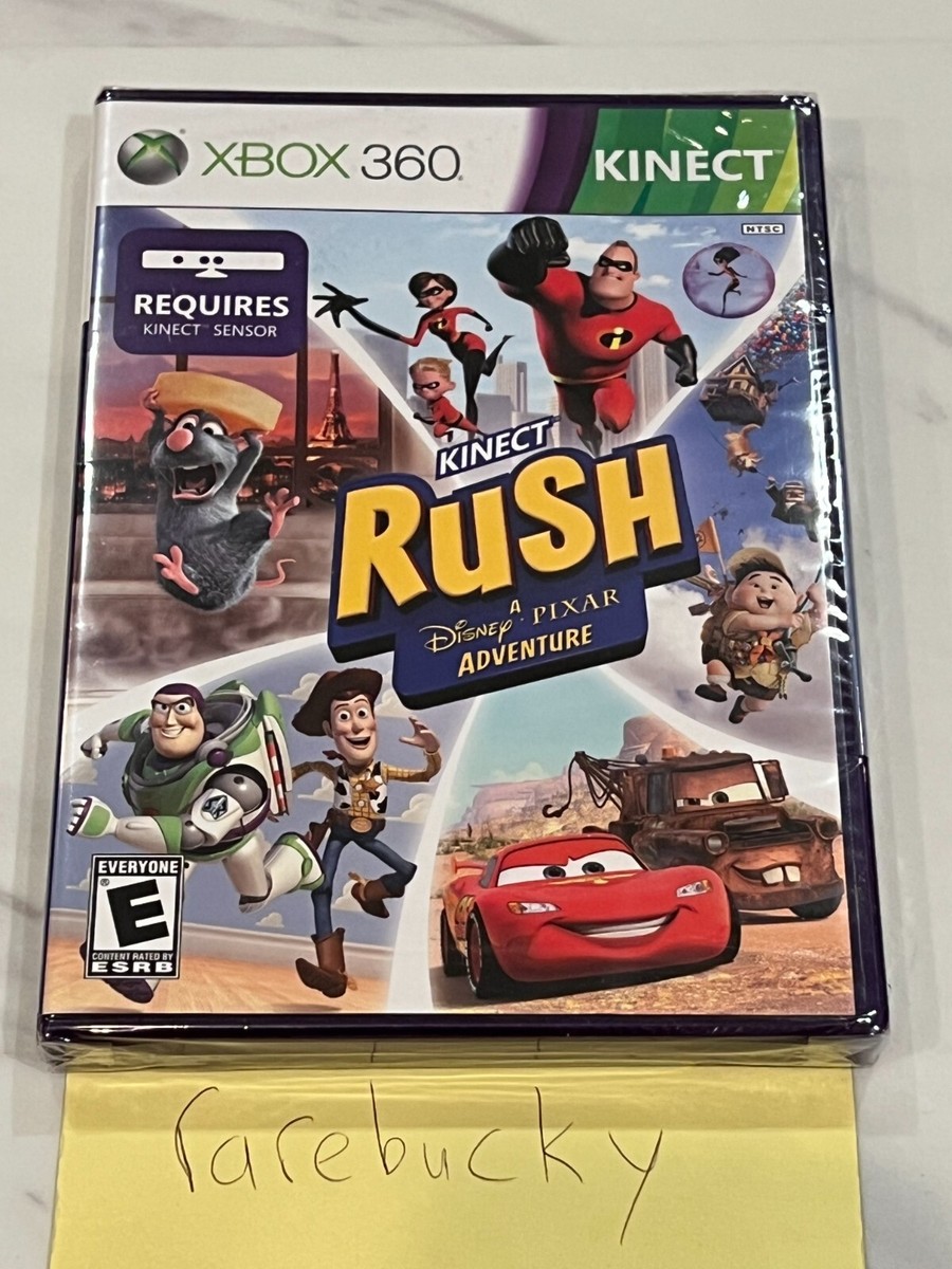 Kinect Rush: A Disney Pixar Adventure (Xbox 360) NEW SEALED Y-FOLD W/UPC  MINT!