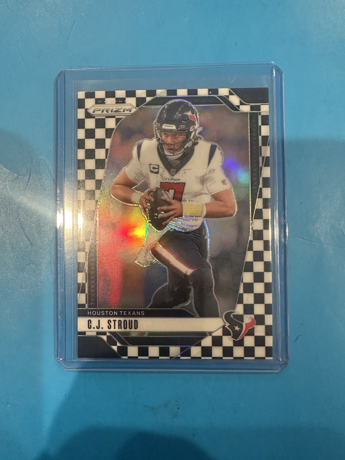 2024 Panini Prizm C.J. Stroud #111 BLACK & WHITE CHECKERBOARD Texans