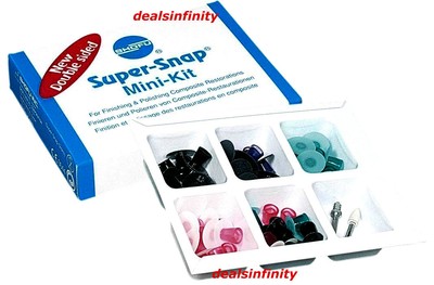 10 x Shofu Super-Snap Rainbow Technique Mini Kit Dental Composite Polish
