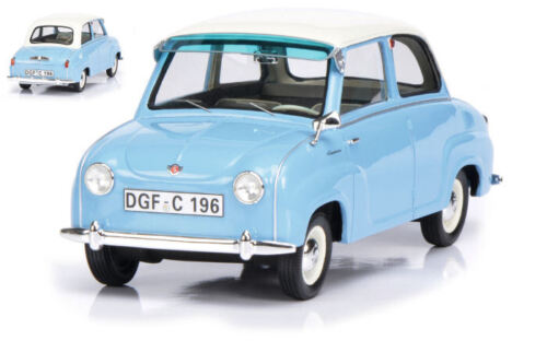Schuco Goggomobil 1955 azul claro con techo blanco 1:18 - Imagen 1 de 1
