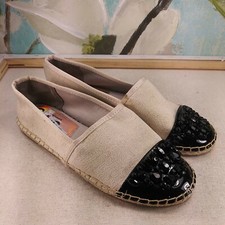 Circus by Sam Edelman Women's Shoes Sandals Espadrille Beige Black SKU 08908