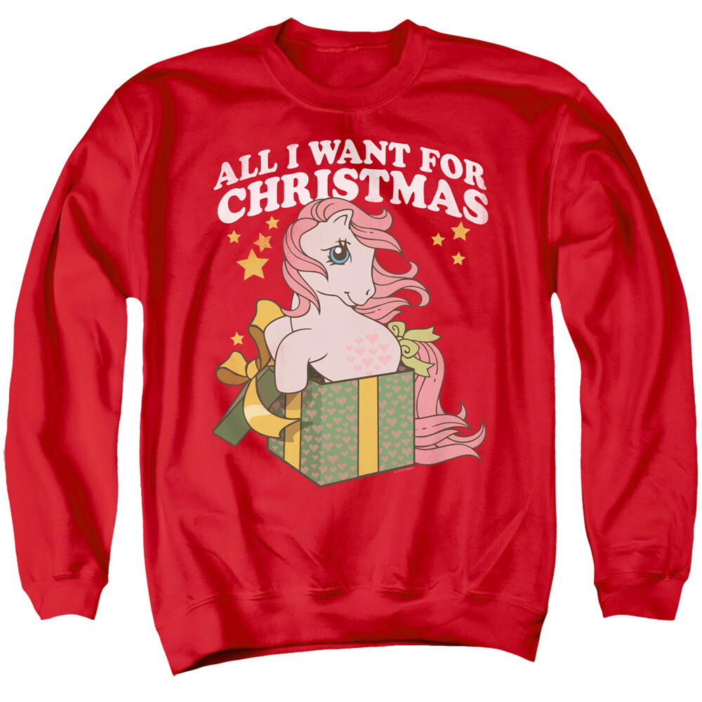 Felpa My Little Pony Tutto quello che voglio per Natale maglione rosso