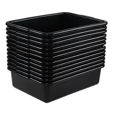 Cand Plastic Dish Tubs, Commercial Bus Box/Wash Basin Tote Box, (12-Packs, 13 L)