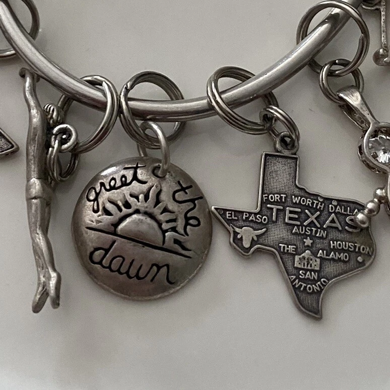 Colgantes de plata de ley 925 vintage con dijes para pulsera o collar Foto 3 de 4