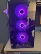 IBUYPOWER - SlateMR Gaming Desktop and 24" LG UltraGear Monitor w/ keyboard