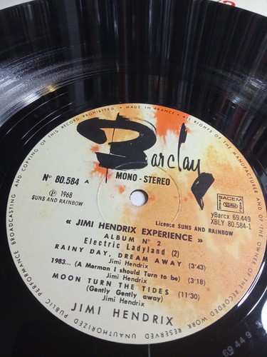JIMI HENDRIX - ELECTRIC LADYLAND Rare FRENCH Unique Sleeve 1975 Press VINYL 2xLP - Picture 9 of 12