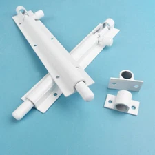 1PC Door Security Slide Latch Lock Aluminum Alloy Barrel Bolt with 6 Screws Tool