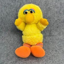 Vintage HASBRO SOFTIES Sesame Street Big Bird 12" Plush Kids Toy Stuffed Animal