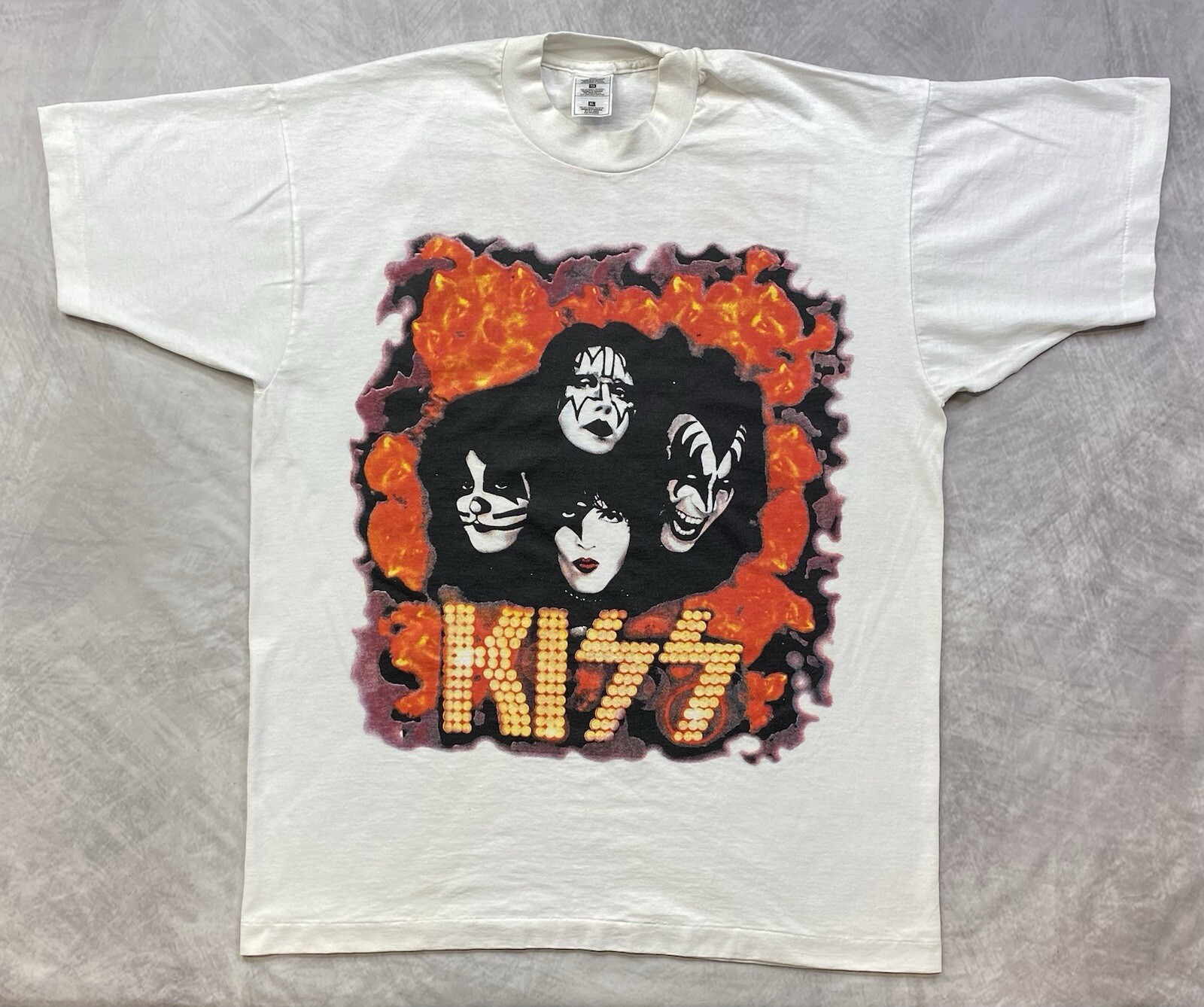 Vintage Kiss 1996 Tour Rock Band Shirt Double Sided Size XL
