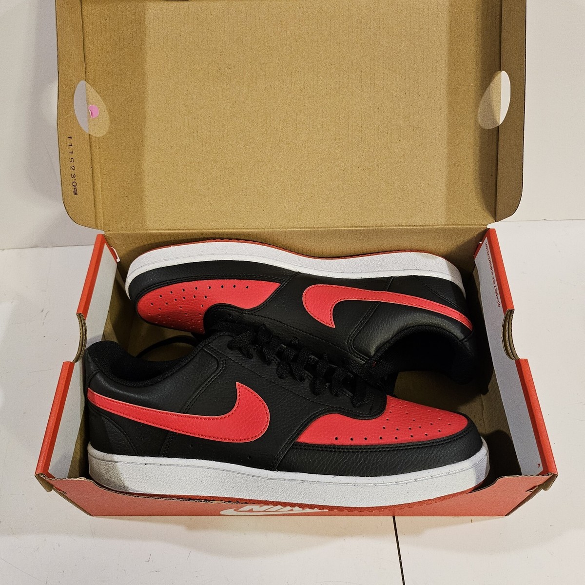 Men\'s Nike Court Vision LO NN Black/University Red-White FJ0685 010 SIZE 14 NIKE Court Vision Low Next Nature FJ0685 010 - Shiekh main image 3