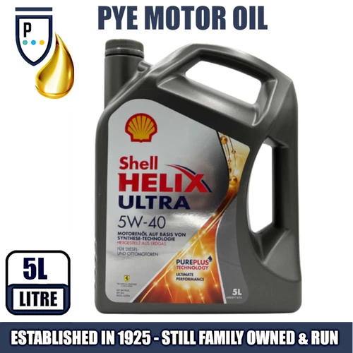 SHELL HELIX ULTRA 5W40 A3/B4 - FULLY SYNTHETIC - VW502/505 - 5 L (550042318)