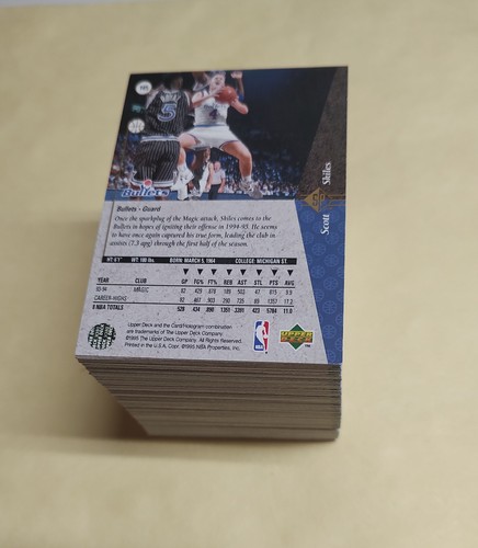 1994-1995 Upper Deck Basketball SP Complete Set 165 Cards Gold Foil Kidd Hill - Picture 2 of 2