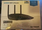 Netgear AX1800 Dual Band 4-Stream RAX10 1.8 GBPS WiFi 6 Router - Black (NEW)