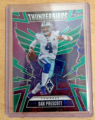 2025 Panini Phoenix Thunderbirds Dak Prescott Green Lazer Prizm /49 #14