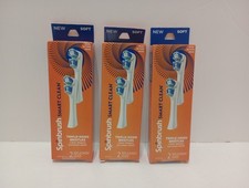 Spinbrush Smart Clean Replacement Heads Soft Triple-Sided 6 Heads Total New
