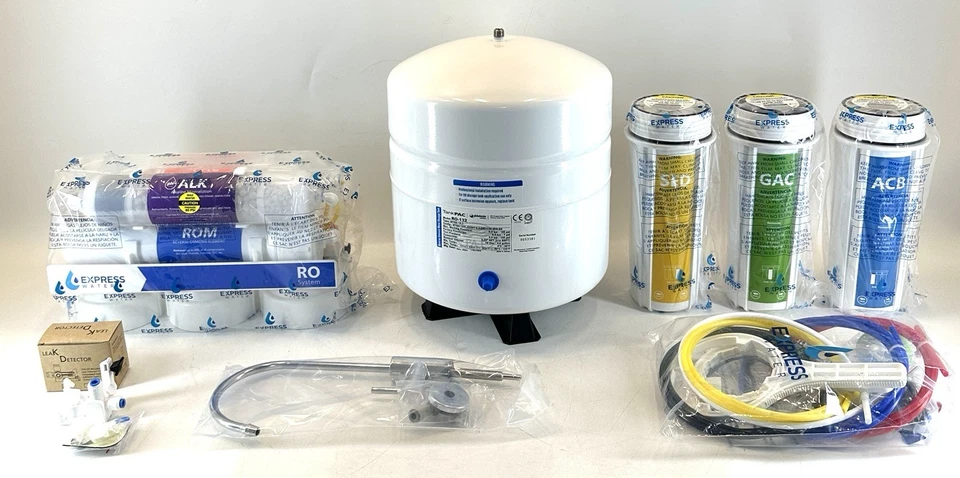 EXPRESS WATER Reverse Osmosis Faucet & Tank Filtration System 10 Stage ROALK10D - Image 2 of 4