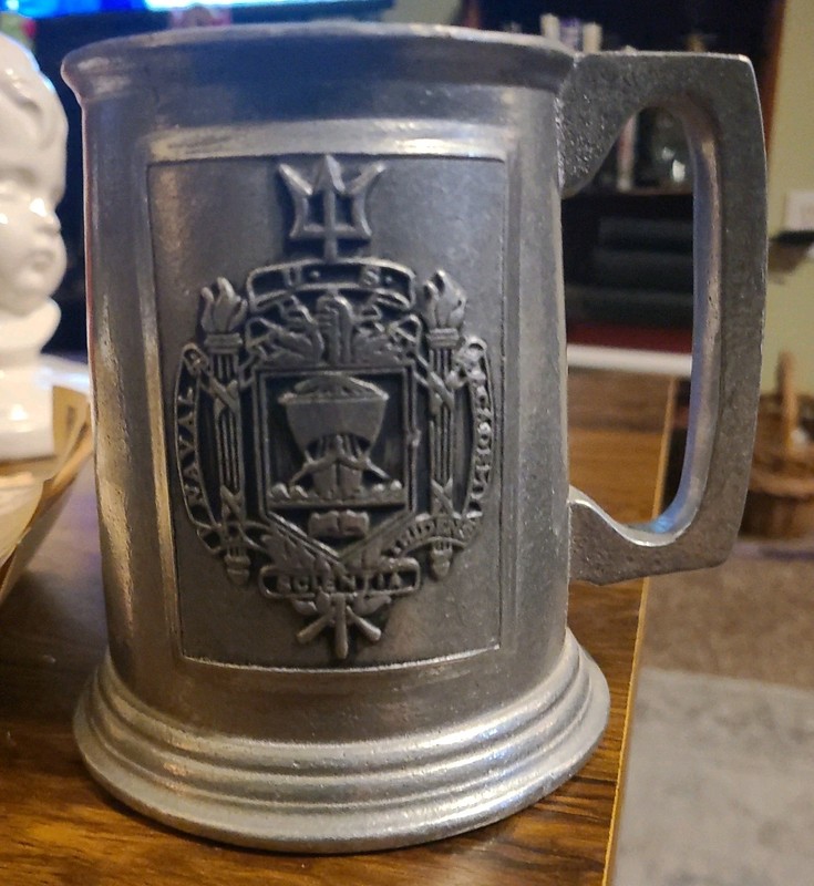 “Breakin’ the Noggin” Beer Stein Tankard Mug RWP Wilton Armetale Vintage Pewter