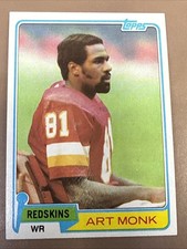 Art Monk Rookie 1981 Topps Football Card Redskins #194 (RC). rookie card picture